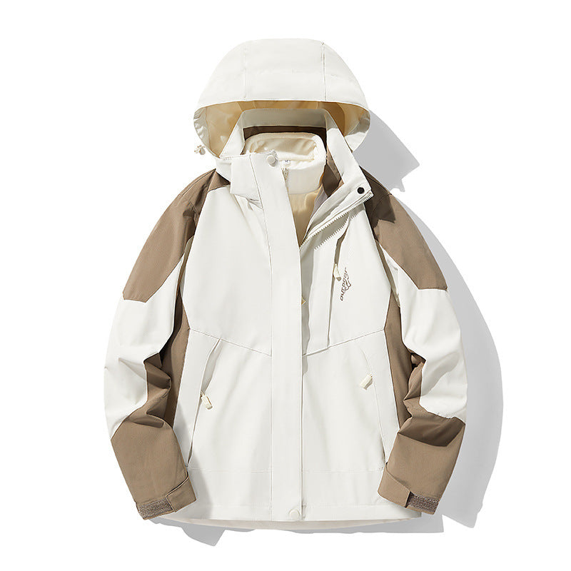 Outdoor Sport 3-in-1 Removable Fleece-Lined Jacket – Windproof and Waterproof
