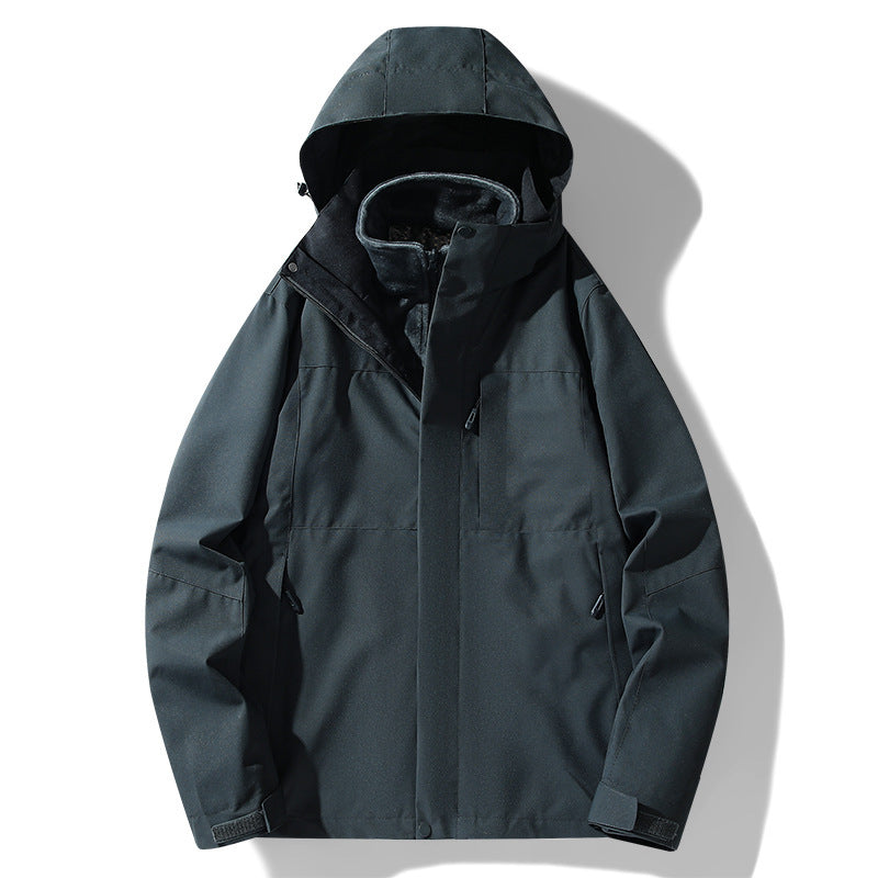 Hiker 3-in-1 Removable Fleece-Lined Jacket – Windproof & Waterproof