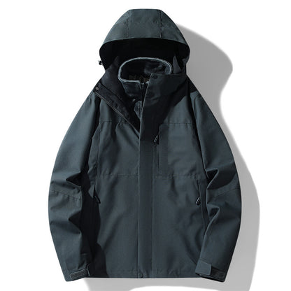 Hiker 3-in-1 Removable Fleece-Lined Jacket – Windproof & Waterproof