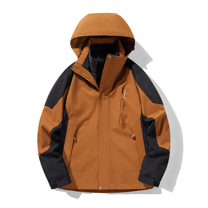 Outdoor Sport 3-in-1 Removable Fleece-Lined Jacket – Windproof and Waterproof