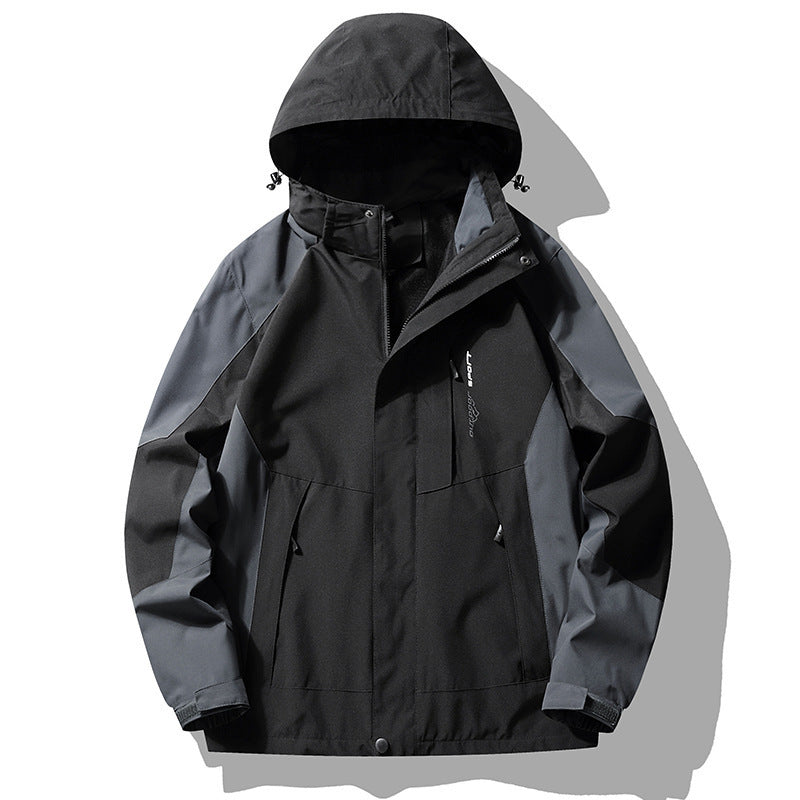 Outdoor Sport 3-in-1 Removable Fleece-Lined Jacket – Windproof and Waterproof