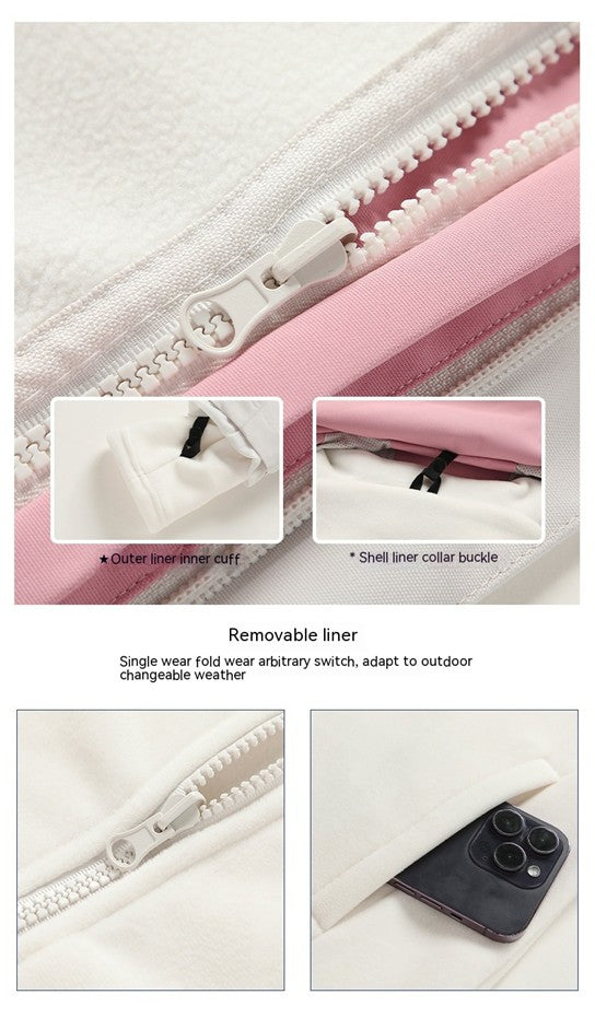 Hiker 3-in-1 Removable Fleece-Lined Jacket – Windproof & Waterproof