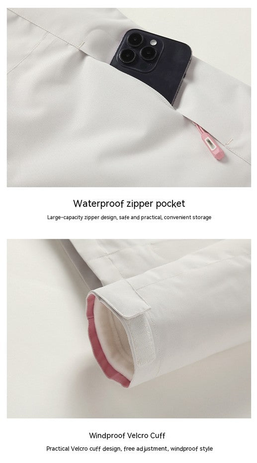 Hiker 3-in-1 Removable Fleece-Lined Jacket – Windproof & Waterproof