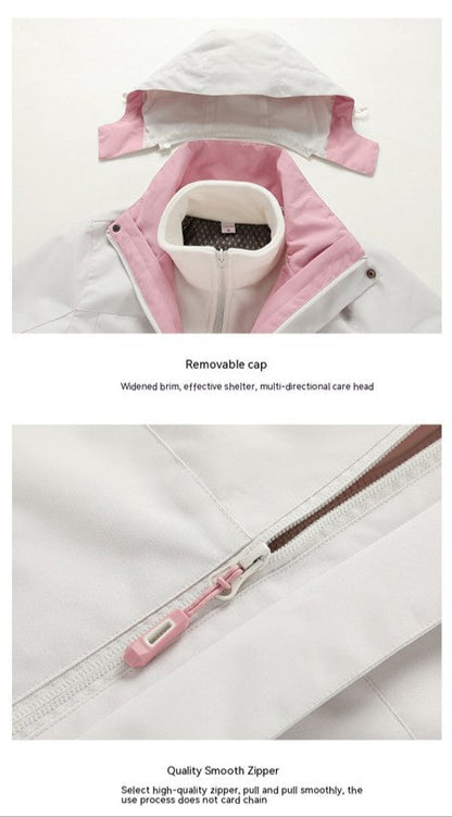 Hiker 3-in-1 Removable Fleece-Lined Jacket – Windproof & Waterproof