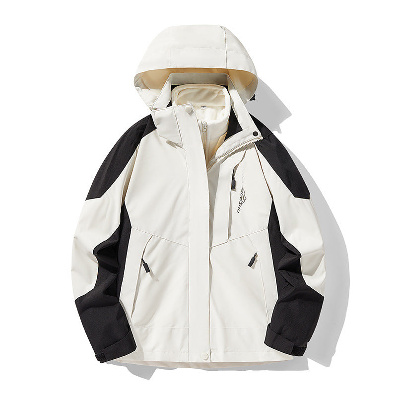 Outdoor Sport 3-in-1 Removable Fleece-Lined Jacket – Windproof and Waterproof