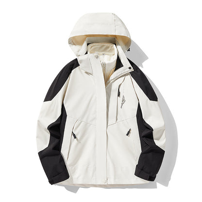 Outdoor Sport 3-in-1 Removable Fleece-Lined Jacket – Windproof and Waterproof